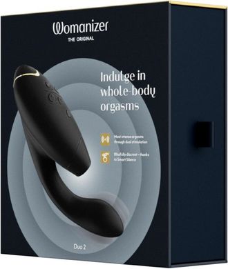 Вакуумный вибратор Womanizer Duo 2 черный (Black)