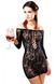 Картинка фото Сукня-сітка з декольте Anne De Ales FETISH DINNER Black S / M, оголене плече інтим магазин Ейфорія