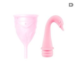 Менструальная чаша Femintimate Eve Cup размер L с переносным душем, Розовый