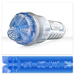 Мастурбатор Fleshlight Turbo Core Blue Ice, оральный секс (глубокое горло), Прозрачный