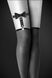 Картинка фото Гартер на ногу Bijoux Pour Toi - WITH BOW Black, сексуальна підв'язка з бантиком, екошкіра інтим магазин Ейфорія