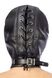 Картинка фото Капюшон для БДСМ зі знімною маскою Fetish Tentation BDSM hood in leatherette with removable mask інтим магазин Ейфорія