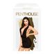 Картинка Мини-платье с хомутом и глубоким декольте Penthouse - Heart Rob Black M/L интим магазин Эйфория