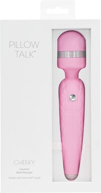 Роскошный вибромассажер PILLOW TALK - Cheeky Pink с кристаллом Сваровски, Розовый
