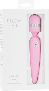 Розкішний вібромасажер PILLOW TALK - Cheeky Pink з кристалом Swarovsky, плавне підвищення потужності