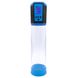 Картинка Автоматическая вакуумная помпа Men Powerup Passion Pump Blue, LED-табло, перезаряжаемая, 8 режимов интим магазин Эйфория