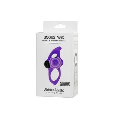 Эрекционное кольцо Adrien Lastic Lingus MAX Violet с вибрацией, Фиолетовый