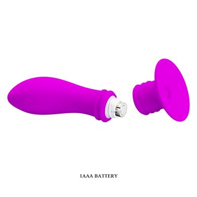 Анальный вибратор "PRETTY LOVE" на присоске BI-014161, Фиолетовый