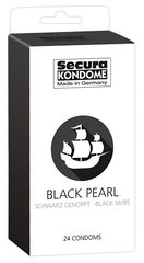Черные презервативы Secura Black Pearl, 24 шт.