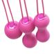Картинка фото Набір вагінальних кульок Je Joue - Ami Fuchsia, діаметр 3,8-3,3-2,7см, вага 54-71-100гр інтим магазин Ейфорія
