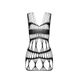 Картинка фото Бодістокінг-сукня Passion BS089 black, міні, плетіння у вигляді павутини інтим магазин Ейфорія
