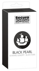 Черные презервативы Secura Black Pearl, 1 шт.
