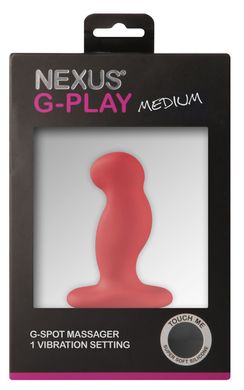 Вібромасажер простати Nexus G-Play Plus M Red, макс діаметр 3 см, перезаряджається
