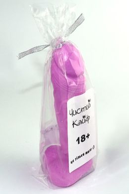 Крафтовое мыло-член с присоской Чистый Кайф Violet size M, Фиолетовый
