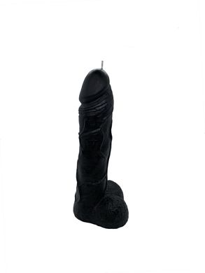 Свічка у вигляді члена Чистий Кайф Black size L, для збуджувальної атмосфери, Черный