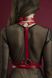 Картинка фото Портупея на тіло Feral Feelings - Harness, натуральна шкіра, колір червоний інтим магазин Ейфорія