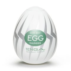 Мастурбатор Tenga Egg Thunder (Молния), Белый