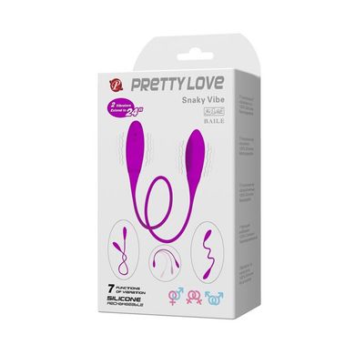 Вібратор "PRETTY LOVE Snaky Vibe" BI-014327, Фиолетовый
