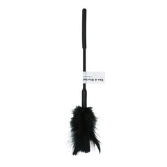 Метелочка-щекоталка Sex And Mischief - Feather Ticklers 7 inch Black, натуральные перья и пух, Черный