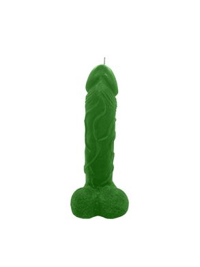Свічка у вигляді члена Чистий Кайф Green size L, для збуджувальної атмосфери, Зелений