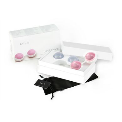 Вагінальні кульки Lelo Luna Beads Mini, Голубой, розовый
