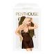 Картинка Мини-платье с кружевным лифом и стрингами Penthouse - Bedtime Story Black L/XL интим магазин Эйфория