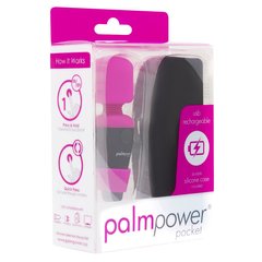 Мини вибромассажер PalmPower Pocket, Розовый/черный
