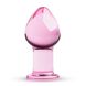 Картинка фото Рожева анальна пробка зі скла Gildo Pink Glass Buttplug інтим магазин Ейфорія