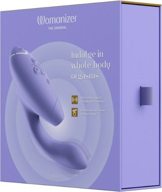 Вакуумний вібратор Womanizer Duo 2 ліловий (Lilac)