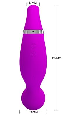 Вибростимулятор с вакуумной стимуляцией PRETTY LOVE - Pecker, BI-014426, Фиолетовый