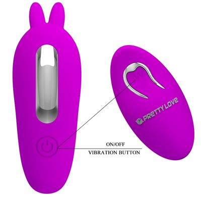 Мультифункциональный вибростимулятор на пульте управления Pretty Love Josephine Violet, BI-014843W, Фиолетовый