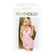Картинка Сорочка с воротником халтером и стрингами Penthouse - Sweet&Spicy Rose L/XL интим магазин Эйфория