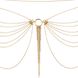 Картинка фото Ланцюжок на трусики або ліф Bijoux Indiscrets MAGNIFIQUE Waist Chain - Gold, прикраса на тіло інтим магазин Ейфорія