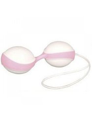 Вагинальные шарики Amor Gym Balls Duo бело-розовые