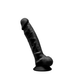 Фаллоимитатор Silexd Johnny Black (Premium Silicone Dildo MODEL 1 size 7"), Черный