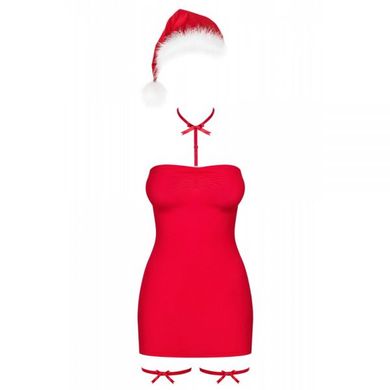 Комплект Obsessive Kissmas chemise red L/XL