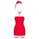 Картинка фото Комплект Obsessive Kissmas chemise Red® L / XL інтим магазин Ейфорія
