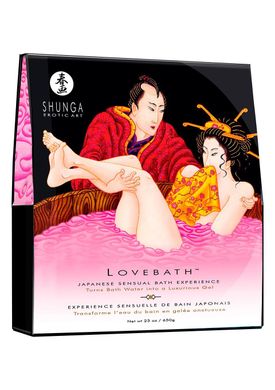Гель для ванни Shunga LOVEBATH – Dragon Fruit 650 г, робить воду ароматним желе зі SPA ефектом