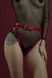 Картинка фото Гартери Feral Feelings - Belt Briefs, трусики, натуральна шкіра, колір червоний інтим магазин Ейфорія