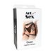 Картинка фото Сексуальні гартери Art of Sex - Gwen із натуральної шкіри, розмір XS-2XL, колір чорний інтим магазин Ейфорія