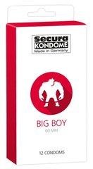 Прозрачные презервативы Secura Big Boy 60 мм, 12 шт.
