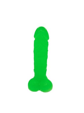 Крафтовое мыло-член с присоской Чистый Кайф Green size L, Зелёный