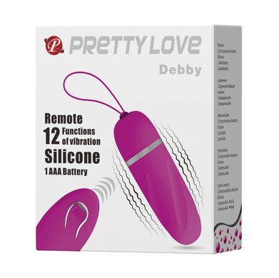 Віброяйце серії Pretty Love "DEBBY" BI-014405W, Фиолетовый