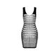 Картинка фото Бодістокінг-сукня з відкритими грудями Passion BS092 black інтим магазин Ейфорія