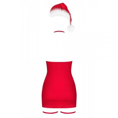 Комплект Obsessive Kissmas chemise red S/M