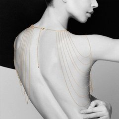 Цепочки на шею, плечи и спину. Коллекция MAGNIFIQUE золотистый. Bijoux Indiscrets (Испания).
