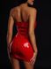 Картинка фото Сукня лакована червона "Спокусниця Марго" XS/S, блискавка на всю довжину позаду інтим магазин Ейфорія