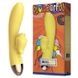 Картинка Вибратор-кролик с подогревом и шаловливым язычком для клитора Leten Wonderful Yellow интим магазин Эйфория