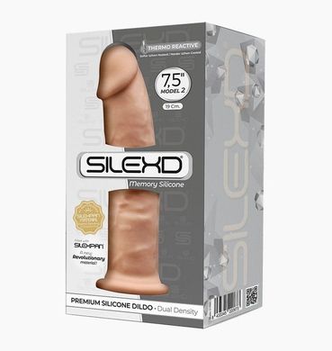 Фаллоимитатор Silexd Henry (Premium Silicone Dildo MODEL 2 size 7.5"), Телесный