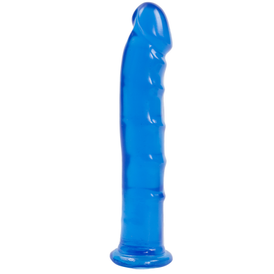 Фаллоимитатор Doc Johnson Jelly Jewels - Dong with Suction Cup - Blue, Синий